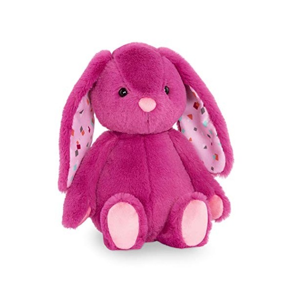 B. toys by Battat – BX1925C30Z – Plumberry Bunny – Happy Hues - Lapin en Peluche Doux et Câlin - Lavable - Dès 0 mois - Coule