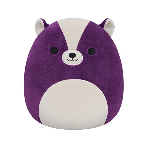 Squishmallows Originaux 19cm Sloan la moufette Violette, Ajoute Sloan à Ton équipe, Peluche Ultra Douce