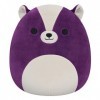 Squishmallows Originaux 19cm Sloan la moufette Violette, Ajoute Sloan à Ton équipe, Peluche Ultra Douce