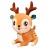 LabDip Jouet en Peluche Elk De Noël,Cerf de Noël, Animal doreiller Etreignant Cerf Jouet en Peluche Fête Cadeau de Noël De V