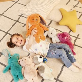 B. toys by Battat – BX1927C30Z – Coral Cutie – Happy Hues - Lapin en Peluche Doux et Câlin - Lavable - Dès 0 mois - Couleur C