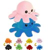 Giaonlgy Octopus Humeur en Peluche, Peluche de Pieuvre inversée,Jouet en Peluche de Pieuvre pour lamélioration de lhumeur e