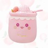FENGQ Peluche - Motif tasse de thé aux bulles - 25 cm - Jouet pour enfants - Peluche - Coussin doux - Pour enfants - Jaune