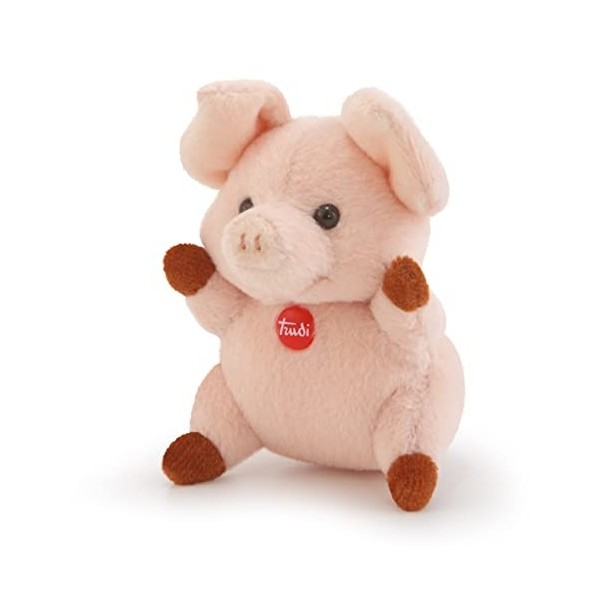 Trudi Sweet Coll. 51275 Peluche petit cochon animal en peluche de haute qualité avec des matériaux doux, petit cochon avec de