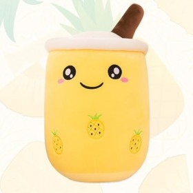 FENYW Bubble Tea Peluche, 25 cm Boba Peluche, Bubble Tea Peluche XXL Mignon Coussin, Peluche Boba Tea, Bubble Tea Coussin Des