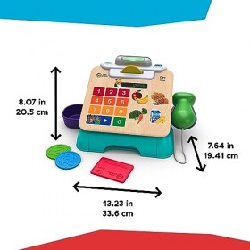Baby Einstein + Hape Magic Touch Cash Register Jouet pour faire semblant de passer à la caisse, avec de vrais sons et de la m