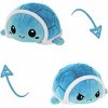 KUNSTIFY - Peluche Tortue réversible 20cm Bleue