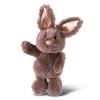 Peluche lapin marron foncé avec des oreilles scintillantes 20cm