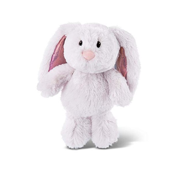 Peluche lapin marron foncé avec des oreilles scintillantes 20cm