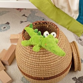 Sigikid- Mini Crocodile Cuddly Gadgets Peluches, recommandé dès la Naissance, 42591, Vert, Taille Unique