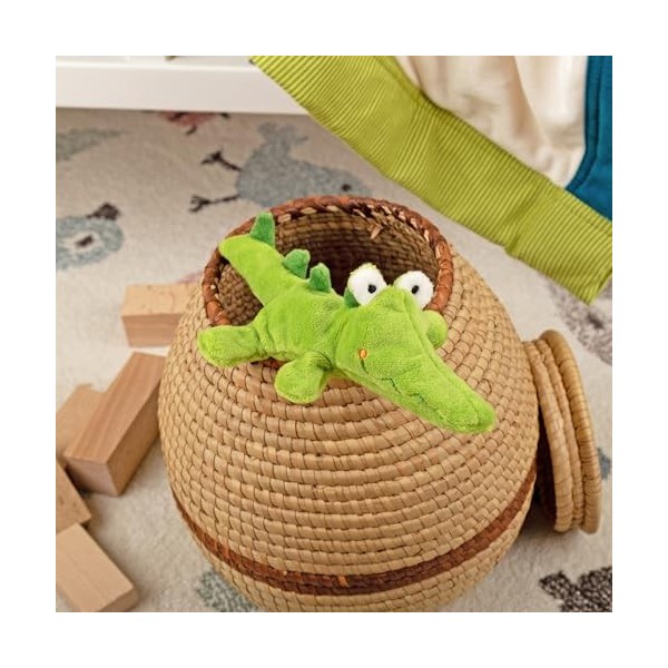 Sigikid- Mini Crocodile Cuddly Gadgets Peluches, recommandé dès la Naissance, 42591, Vert, Taille Unique