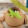 Sigikid- Mini Crocodile Cuddly Gadgets Peluches, recommandé dès la Naissance, 42591, Vert, Taille Unique