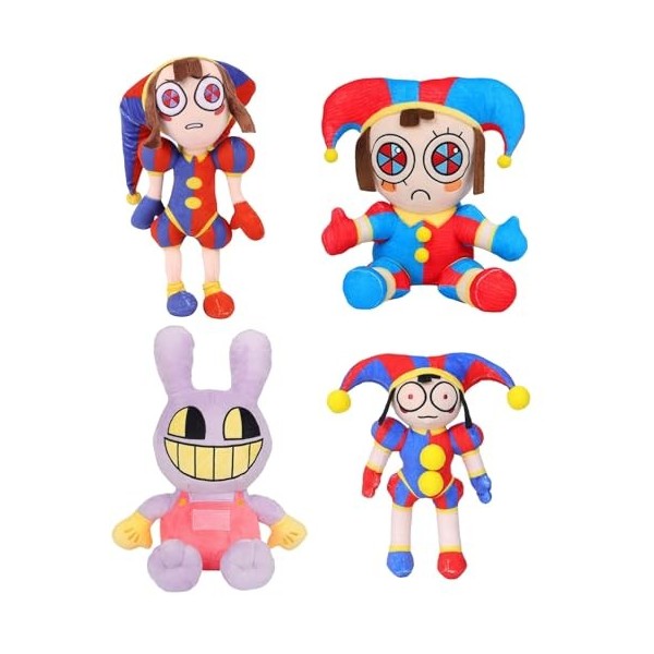 Hoomall The Digital Circus Amazing Peluche, Pomni Et Jax Jouets en Peluche, Animaux en Peluche Anniversaire pour Les Fans De 