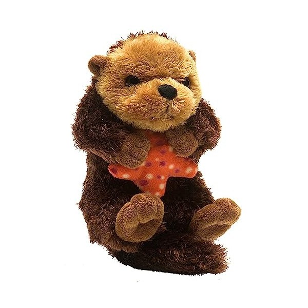 Wild Republic Hug’EMS Loutre De Mer, Animal en Peluche, 17 cm, Grand Cadeau, Jouet Éducatif, Peluche Écologique, Rembourrage 