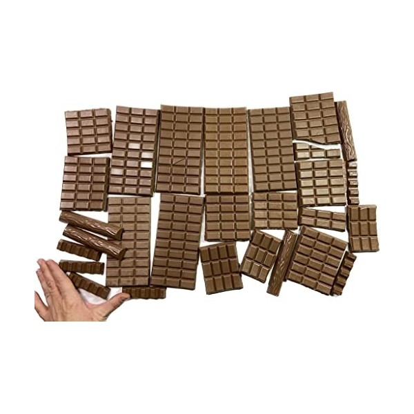 Faux chocolats – Répliques de bonbons, chocolat de table en plastique, accessoires de scène