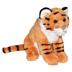 Wild Republic Wild Calls Tigre, Cris Authentiques d’Animaux, Peluche Jouet, 20 cm, Cadeau de Naissance, Peluche Sonore, Rembo