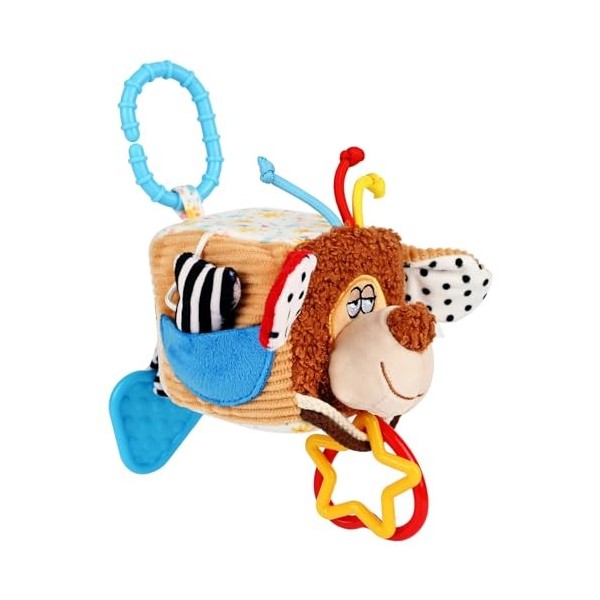 MOOKLIN ROAM Bébé Jouets Suspendus, Jouets Doux de bébé de hochets Miroir en Peluche Anneaux pour Landau Siège De Voiture, Ac