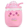 Hojalis Jouet en Peluche Bubble Tea, 22 CM Jouet en Peluche Boba Doux, Oreiller en Peluche de thé à Bulles, Bubble Tea Kawaii