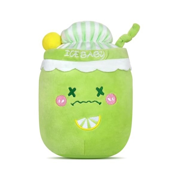 Hojalis Jouet en Peluche Bubble Tea, 22 CM Jouet en Peluche Boba Doux, Oreiller en Peluche de thé à Bulles, Bubble Tea Kawaii