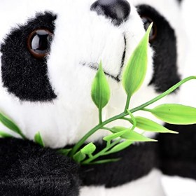 Panda Peluche Panda Assis Mignon 15 Cm Peluche Peluche Animal en Peluche Peluche pour Enfants et Bébé Peluche Cadeau pour Gar