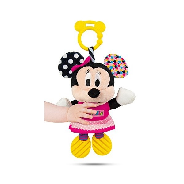 Clementoni Baby Minnie-Peluche Premières activités-Premier âge-Disney, Polka Dots, 17164, Multicolore, One size