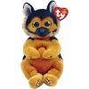 Ty - Beanie Babies - Peluche Ace Le Chien 15 cm, Noir/Marron, TY40544