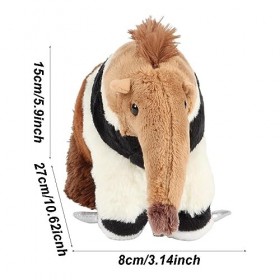 Kirdume Peluche Fourmilier | Fourmilier en Peluche | Fourmilier Jouet en Peluche Réaliste Simulation danimal en Peluche | Po