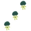 SAFIGLE 1Pc Jouet en Peluche Enfants Poupées Brocoli en Peluche Drôle Poupée De Brocoli Microgreens Chou-Fleur en Peluche Pou