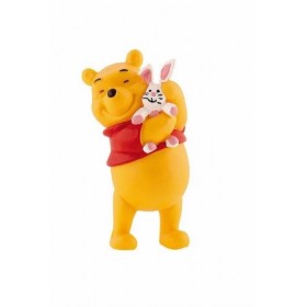 Winnie l´ourson figurine Winnie avec lapin peluche 6 cm - Bullyland - Disney