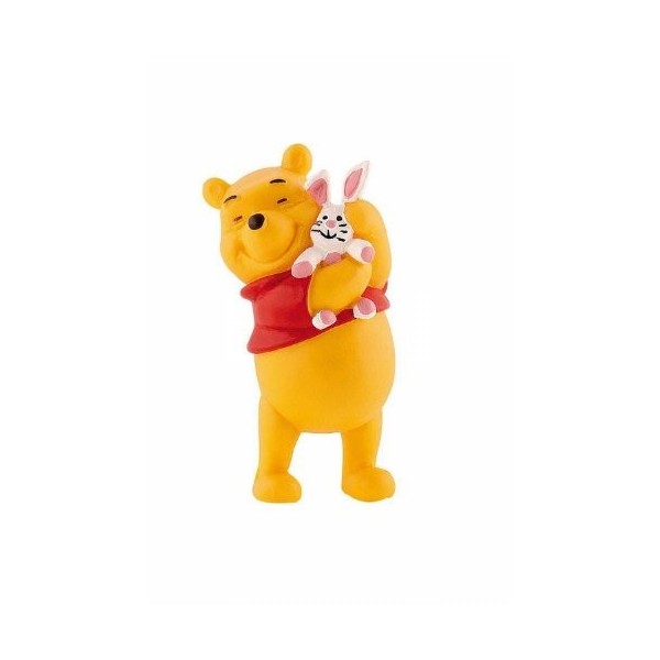 Winnie l´ourson figurine Winnie avec lapin peluche 6 cm - Bullyland - Disney