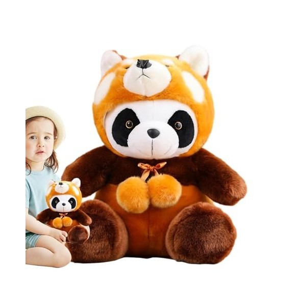 Anulely Jouet en Peluche Raton Laveur, Peluche de Raton Laveur Animal, Peluche Simulation Animal en Peluche Raton Laveur Pelu