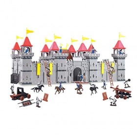 TikTakToo Cool, Grand Château-fort Avec Figurines de Jeux Royaume Des Château de Château