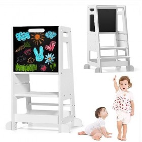 Kotsy Tour dapprentissage pour Enfant avec Tableau de Craie détachable,Tour dapprentissage Enfant Tour dobservation 3 haut