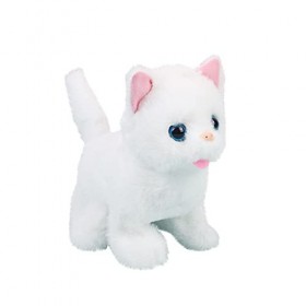 Jouet Interactif en Peluche pour Chat, Jouet Électronique en Peluche Chat Interactif Réaliste, Marchant, Aboyant Et Remuant L