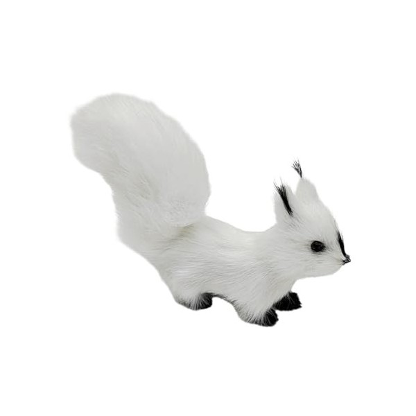 Perfeclan Peluche écureuil Ornement écureuil Figurine Décorative Simulation écureuil en Peluche 12 Cm Fête de Vacances de Noë