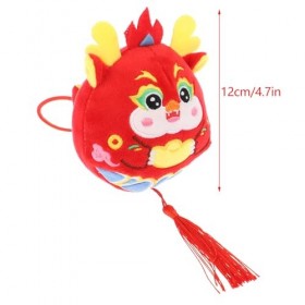 Mini poupée en peluche dragon du zodiaque de 12 cm, poupée mascotte Année du dragon 2024, jouet en peluche douce, convient po