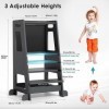 Kotsy Tour dapprentissage pour Enfant avec Tableau de Craie détachable,Tour dapprentissage Enfant Tour dobservation 3 haut