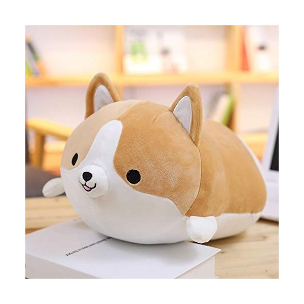 Uposao 35cm Mignon Corgi Chien en Peluche Oreiller en Peluche Doux en Coton Animaux en Peluche Jouets Mignon Shiba Inu Chien 