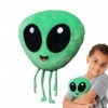 kagrote Jouet en Peluche Extraterrestre - Animal en Peluche Doux à câliner Alien Vert | Coussin de Visage Extraterrestre en P