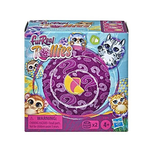 furReal Rollies Animatronic Plush Toy: Unboxing Fun, Electronic Sounds, Surprise Accessory. 9 Different Pets to Collect, Ages