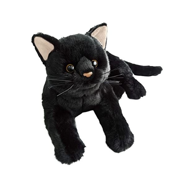 lencyotool Chat en Peluche, Peluche Chat Noir Peluche Chat en Peluche Poupée en Peluche pour Filles Garçons Enfants Tout-Peti