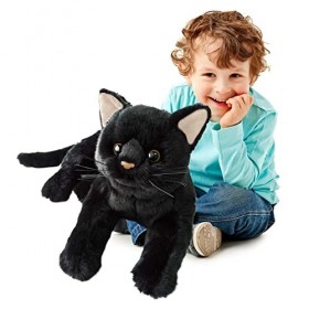 lencyotool Chat en Peluche, Peluche Chat Noir Peluche Chat en Peluche Poupée en Peluche pour Filles Garçons Enfants Tout-Peti