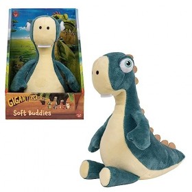 GIGANTOSAURUS, Dinosaure, Peluche de 25 cm, Peluche, Mazu, Jouet pour Les Enfants dès la Naissance, GIOCHI PREZIOSI, GGN047