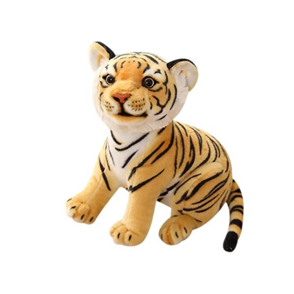 Gcroet Jouet réaliste Tigre en Peluche, Jouet en Peluche Animale, Tigre Animal en Peluche Durable, Cadeaux du Nouvel an pour 