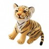 Gcroet Jouet réaliste Tigre en Peluche, Jouet en Peluche Animale, Tigre Animal en Peluche Durable, Cadeaux du Nouvel an pour 