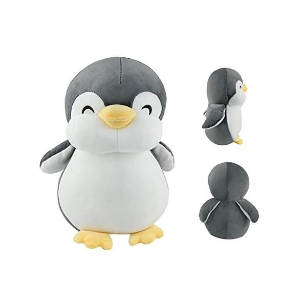 Tizund Pingouins Peluche Coussin Poupée Coussin Animal, Oreiller en Peluche Pingouins pour en Peluche, Jouet Animal Peluche M