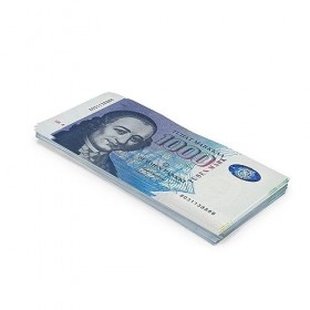 Scratch Cash 100 x mk 1000 Marques Finlandaises Argent pour Jouer taille Réelle 