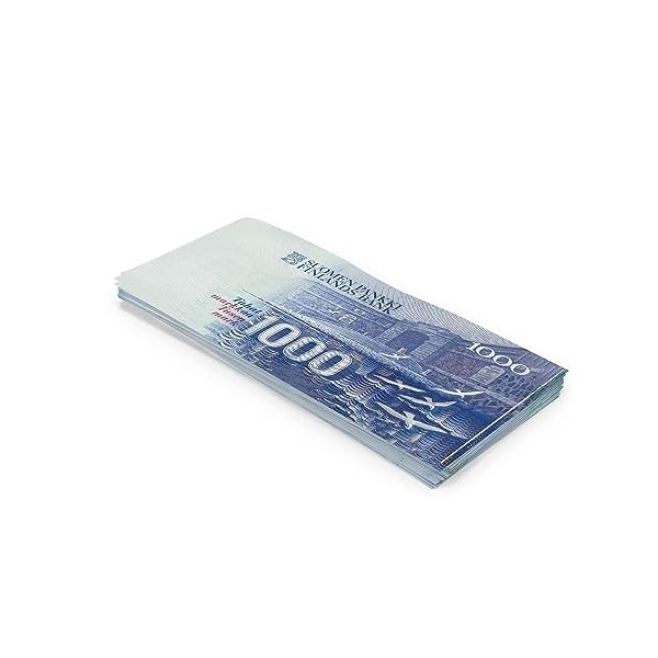 Scratch Cash 100 x mk 1000 Marques Finlandaises Argent pour Jouer taille Réelle 