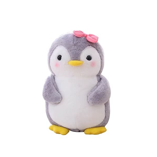 25cm Peluche Pingouin Animal en Peluche, Kawaii Pingouin en Peluche Oreiller en Peluche Pingouin Peluche Doux Câlin Oreiller 