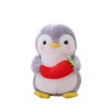 25cm Peluche Pingouin Animal en Peluche, Kawaii Pingouin en Peluche Oreiller en Peluche Pingouin Peluche Doux Câlin Oreiller 